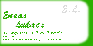 eneas lukacs business card
